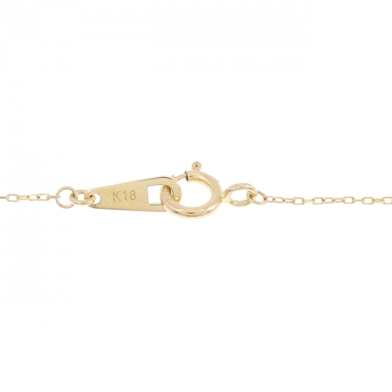 K18YG クロス ダイヤモンド ネックレス 0.03CT