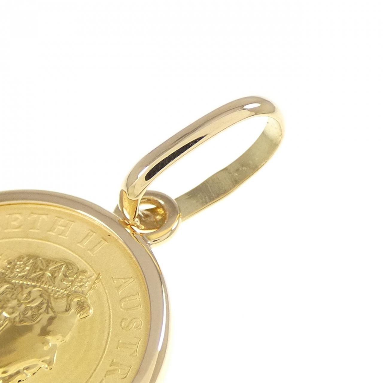 [Remake] K18YG (frame) coin pendant