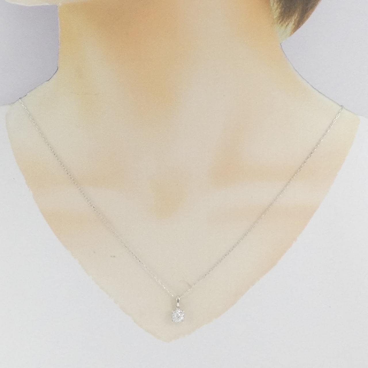 750WG/K18WG ダイヤモンド ネックレス