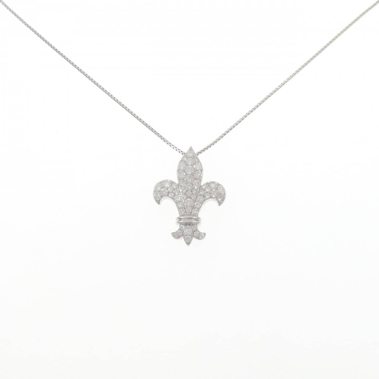 K18WG ダイヤモンド ネックレス 1.82CT