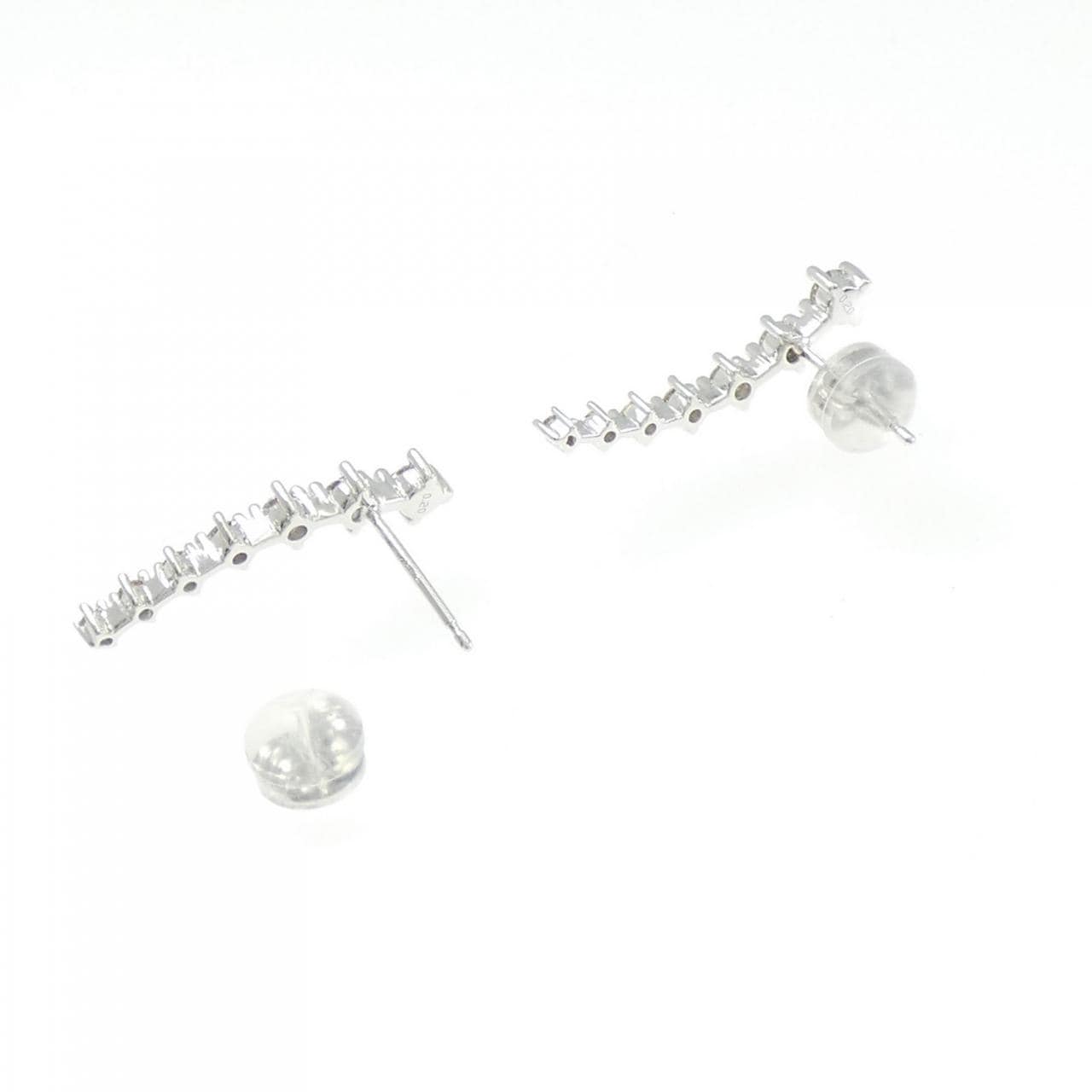 K18WG ダイヤモンド ピアス 0.40CT