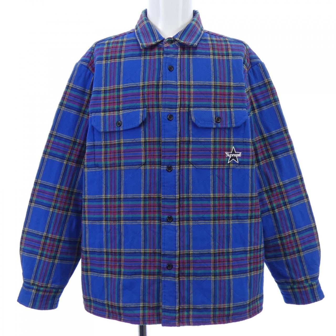 シュプリーム SUPREME QUILTED PLAID FLANNE ジャケット