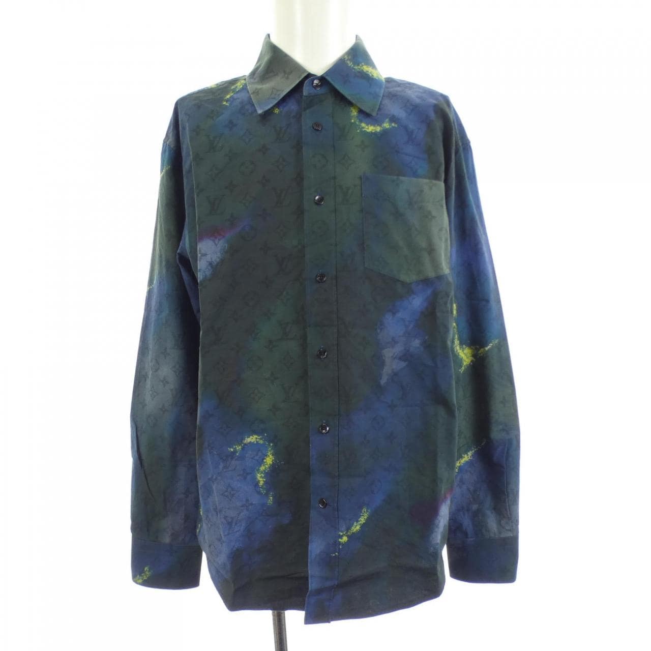 ルイヴィトン LOUIS VUITTON モノグラムタイアンドダイブルゾンシャツ HLS07WD15 シャツ