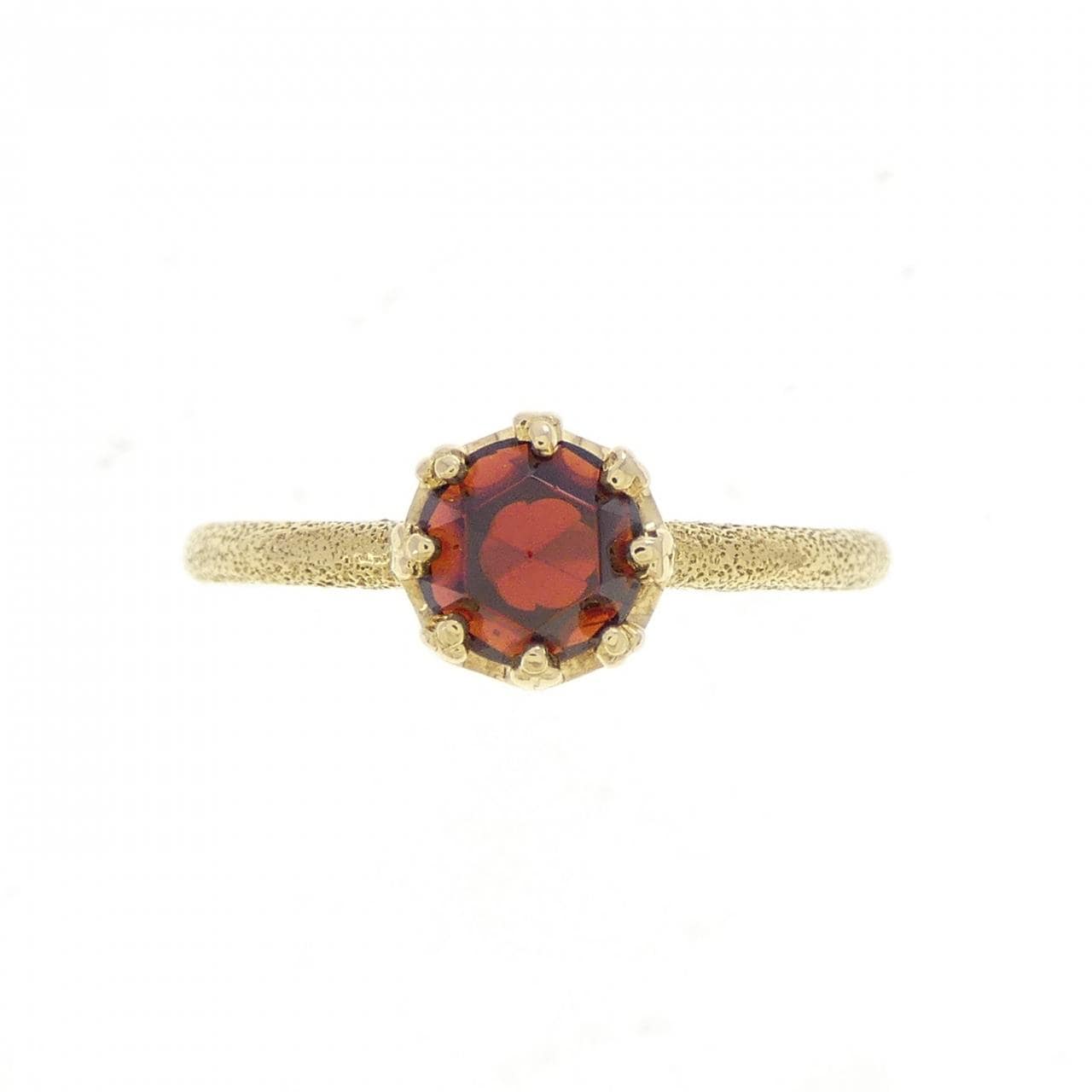 K18YG ガーネット リング