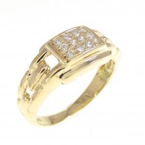 K18YG ダイヤモンド リング 0.12CT