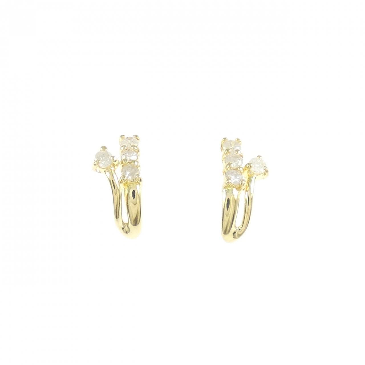 K18YG ダイヤモンド ピアス 0.16CT