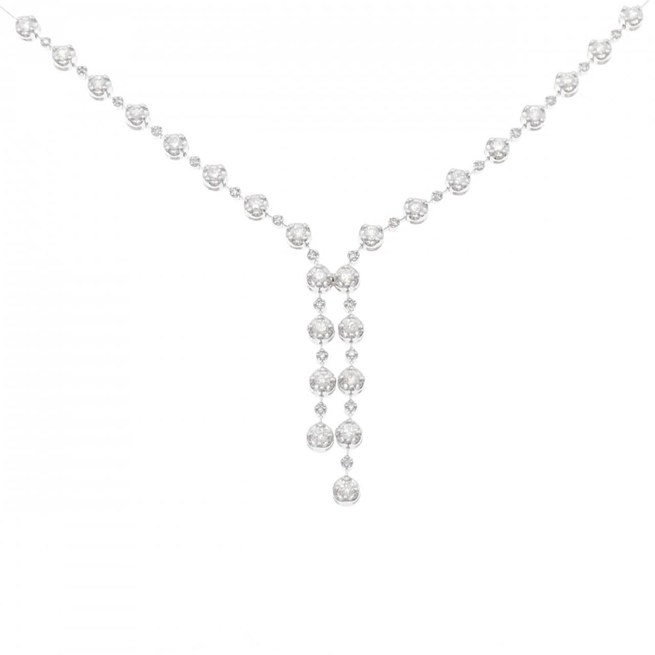 K18WG ダイヤモンド ネックレス 2.00CT