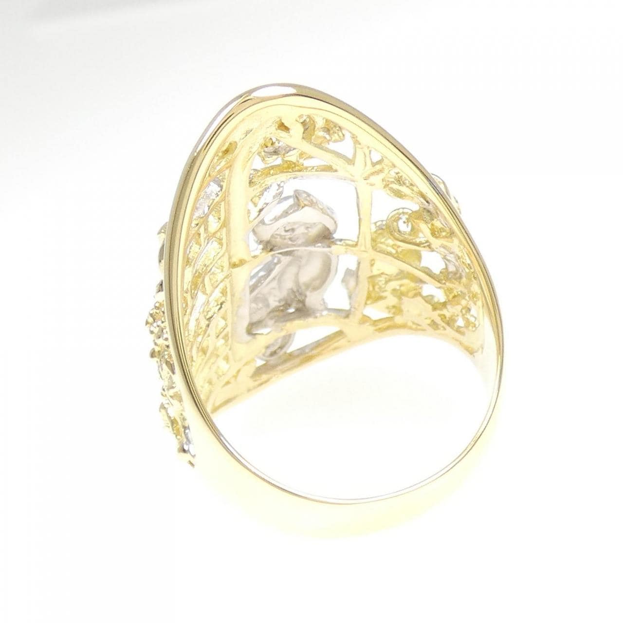 K18YG/K18WG キャット リング