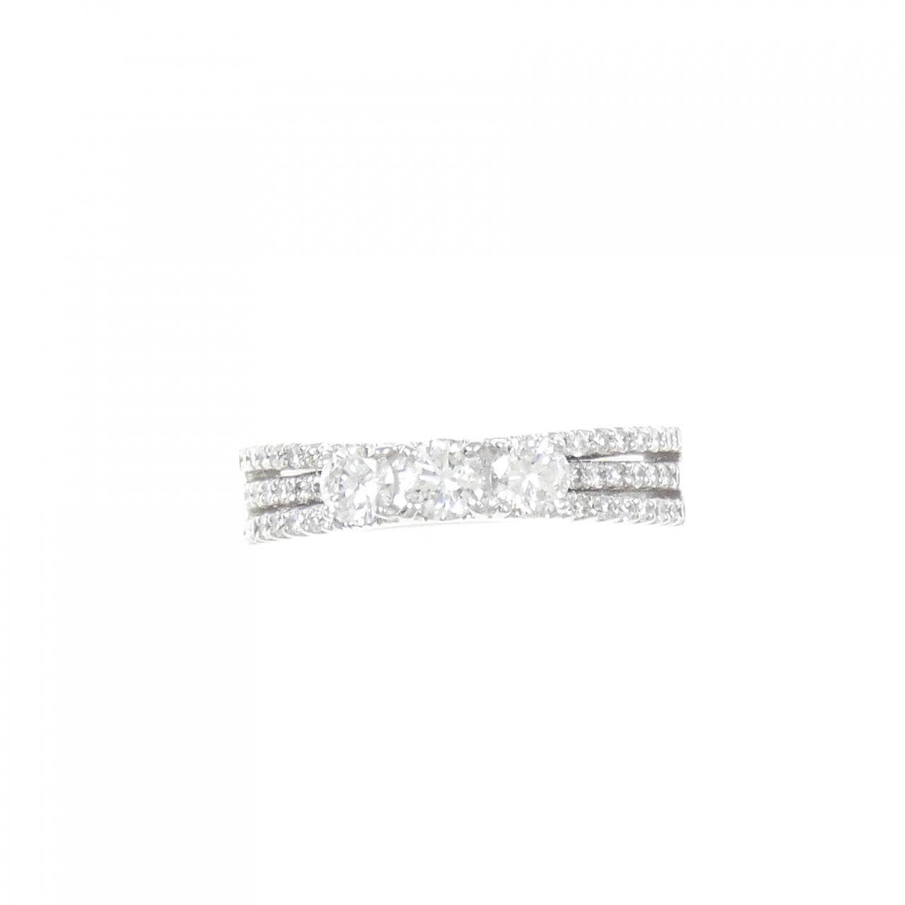 K18WG ダイヤモンド リング 0.45CT