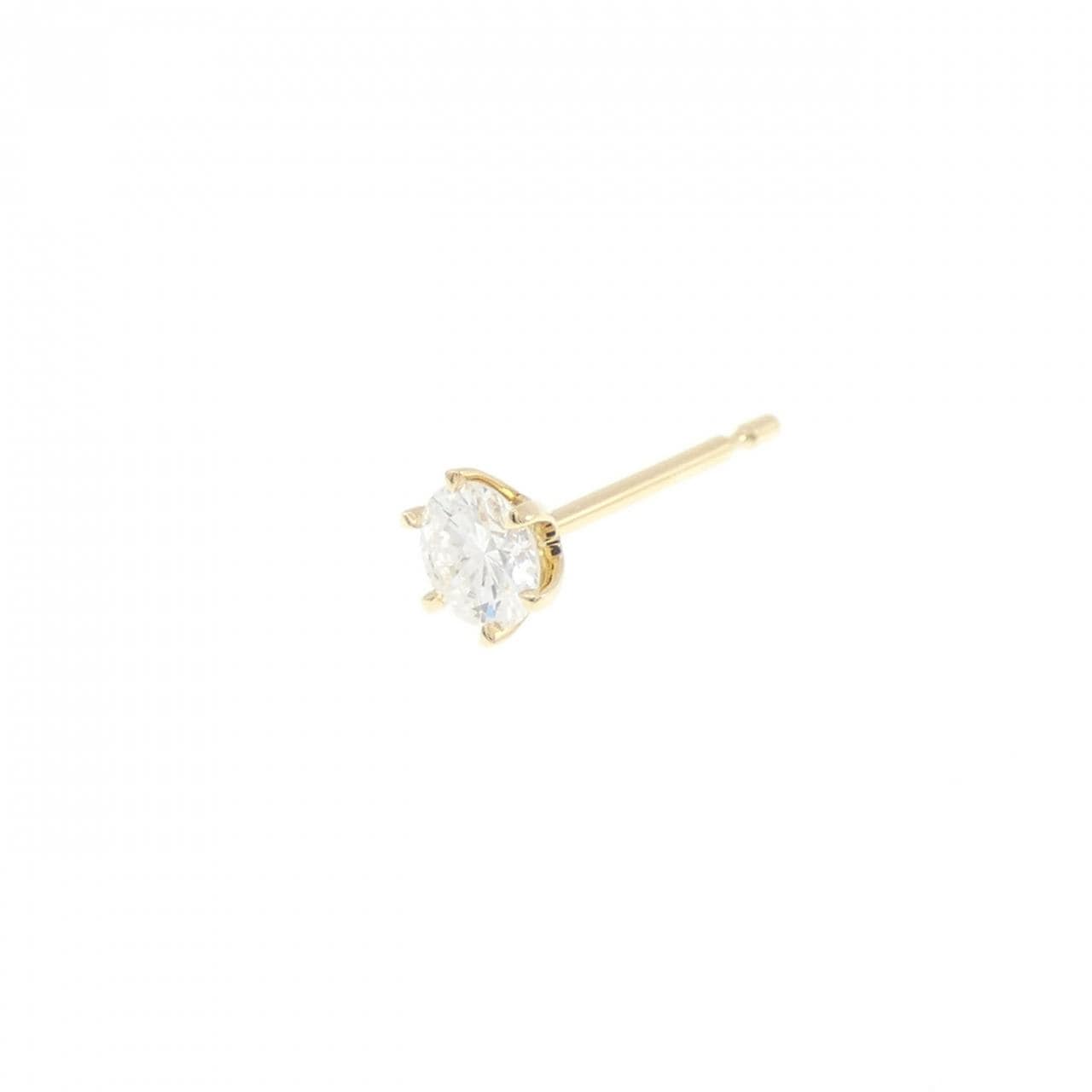 【リメイク】K18YG/ST ダイヤモンド ピアス 0.200CT G VS2 VG 片耳