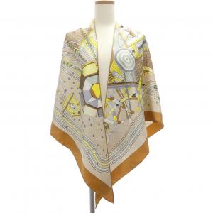 エルメス HERMES LE LABORATOIRE DU TEMPS 572702S トライアングルジェアン ショール