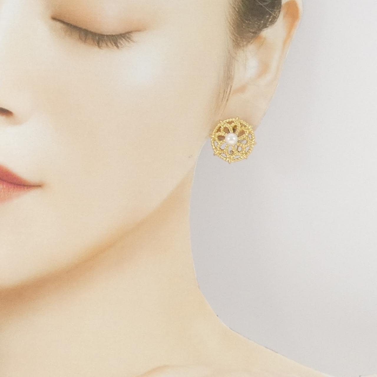 ミキモト アコヤパール イヤリング 5.1mm