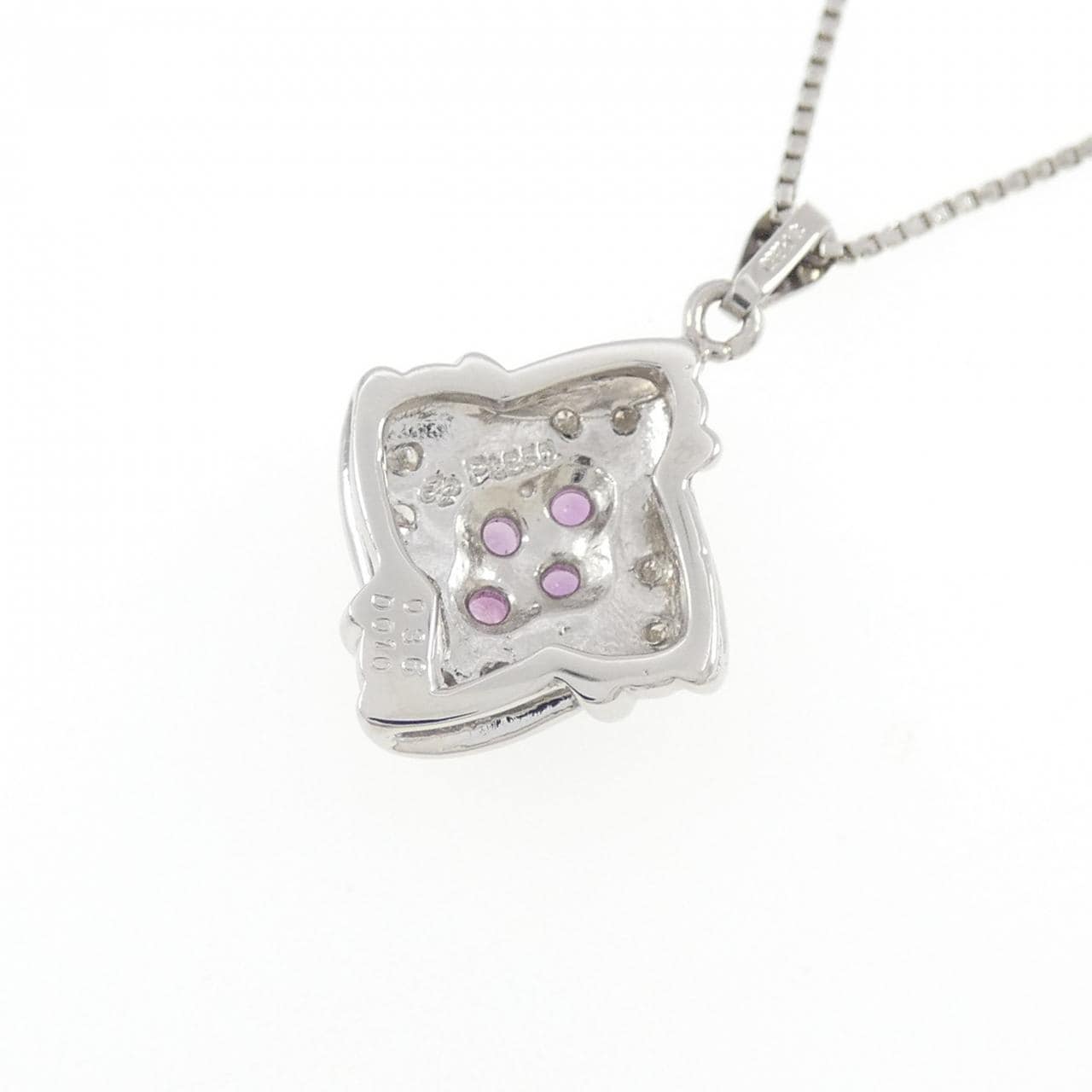 PT900/PT850 サファイヤ ネックレス 0.36CT