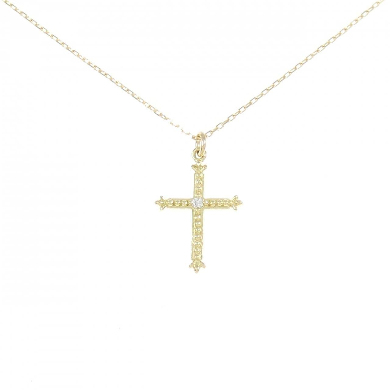 AHKAH Cleo Cross Necklace