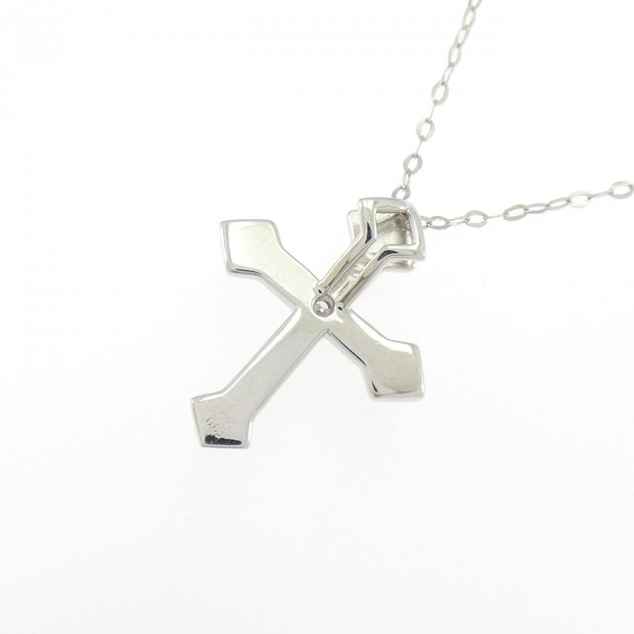 ジーエスティービー クロス ダイヤモンド ネックレス 0.03CT