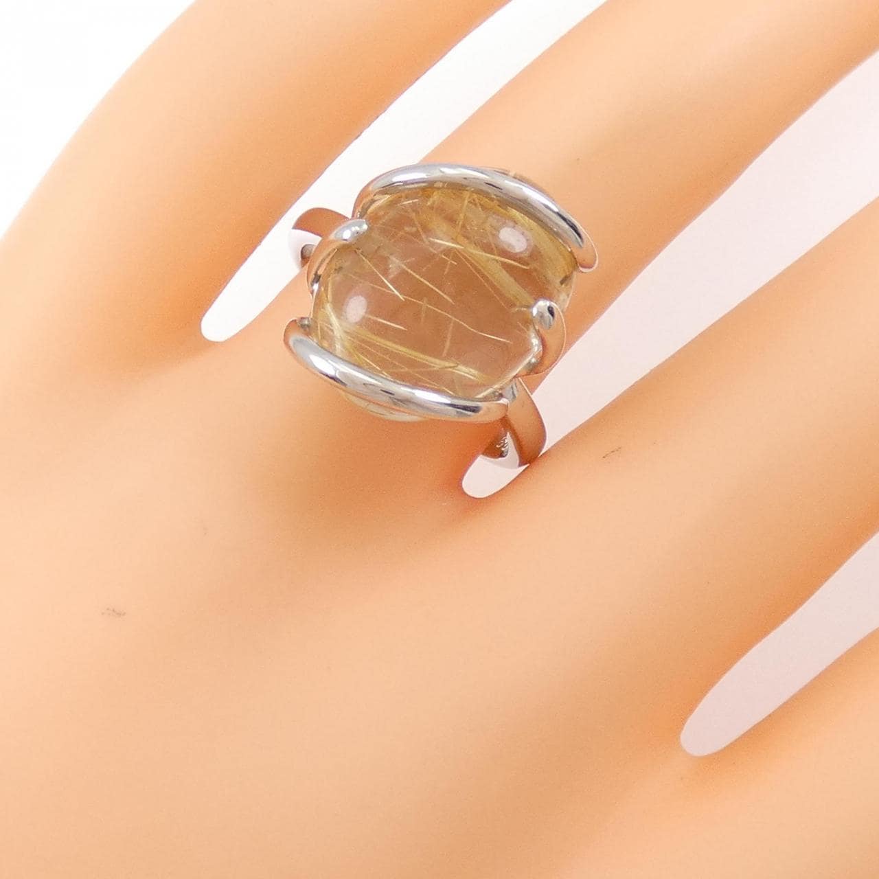 PT ルチルクオーツ リング 11.23CT