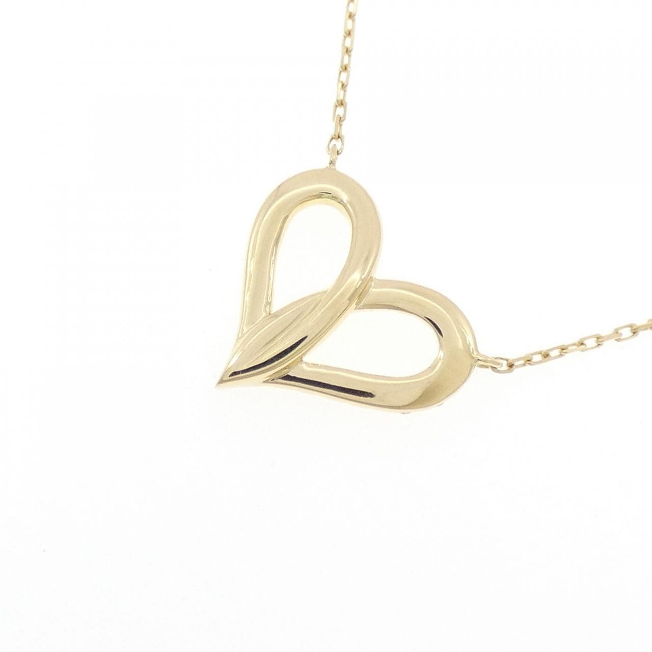 アーカー フィルージュ ハート ミディ ハーフ ネックレス 0.08CT
