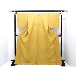 【未使用品】色無地　丸に下り藤　身幅Ｌ寸