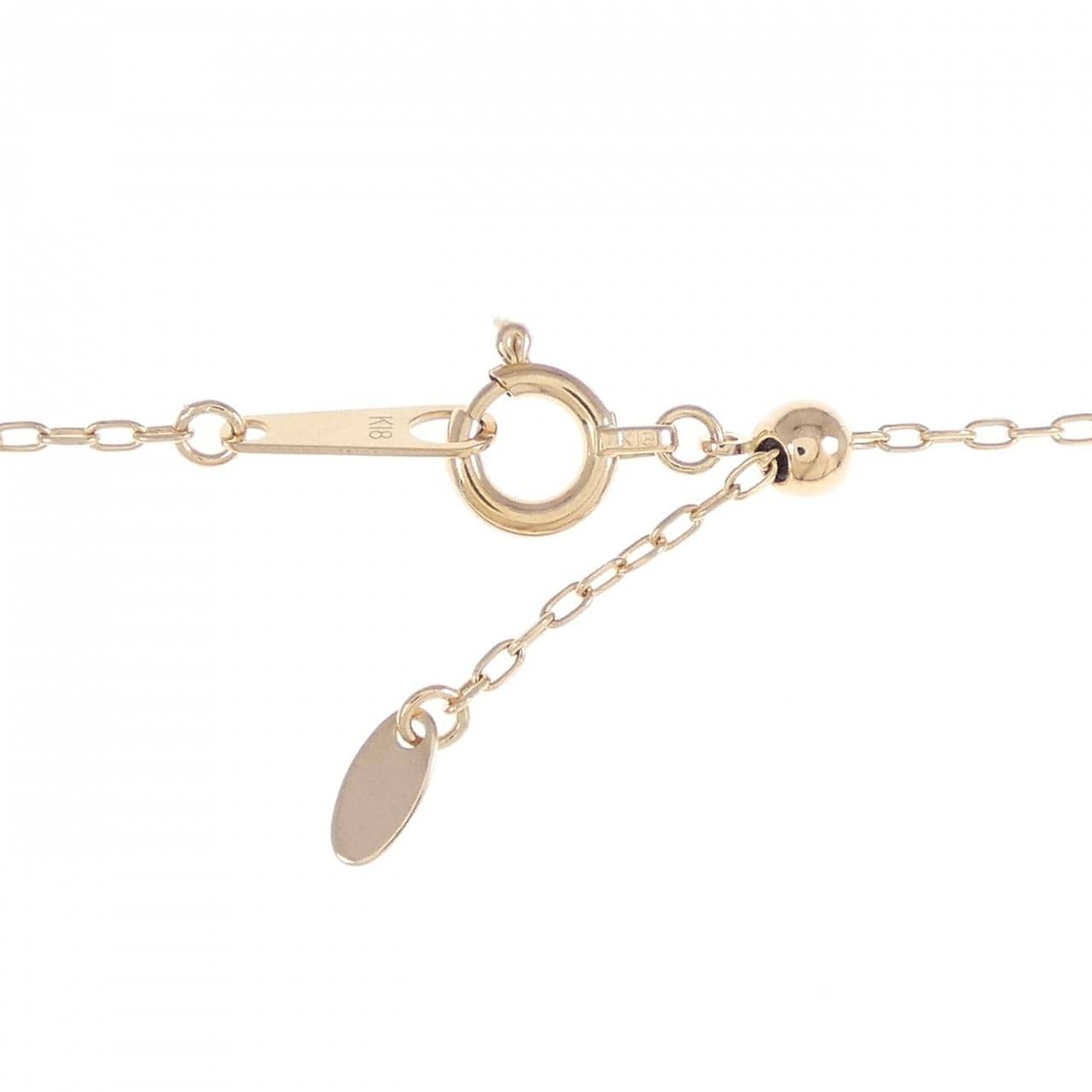 K18PG ダイヤモンド ネックレス 0.1CT