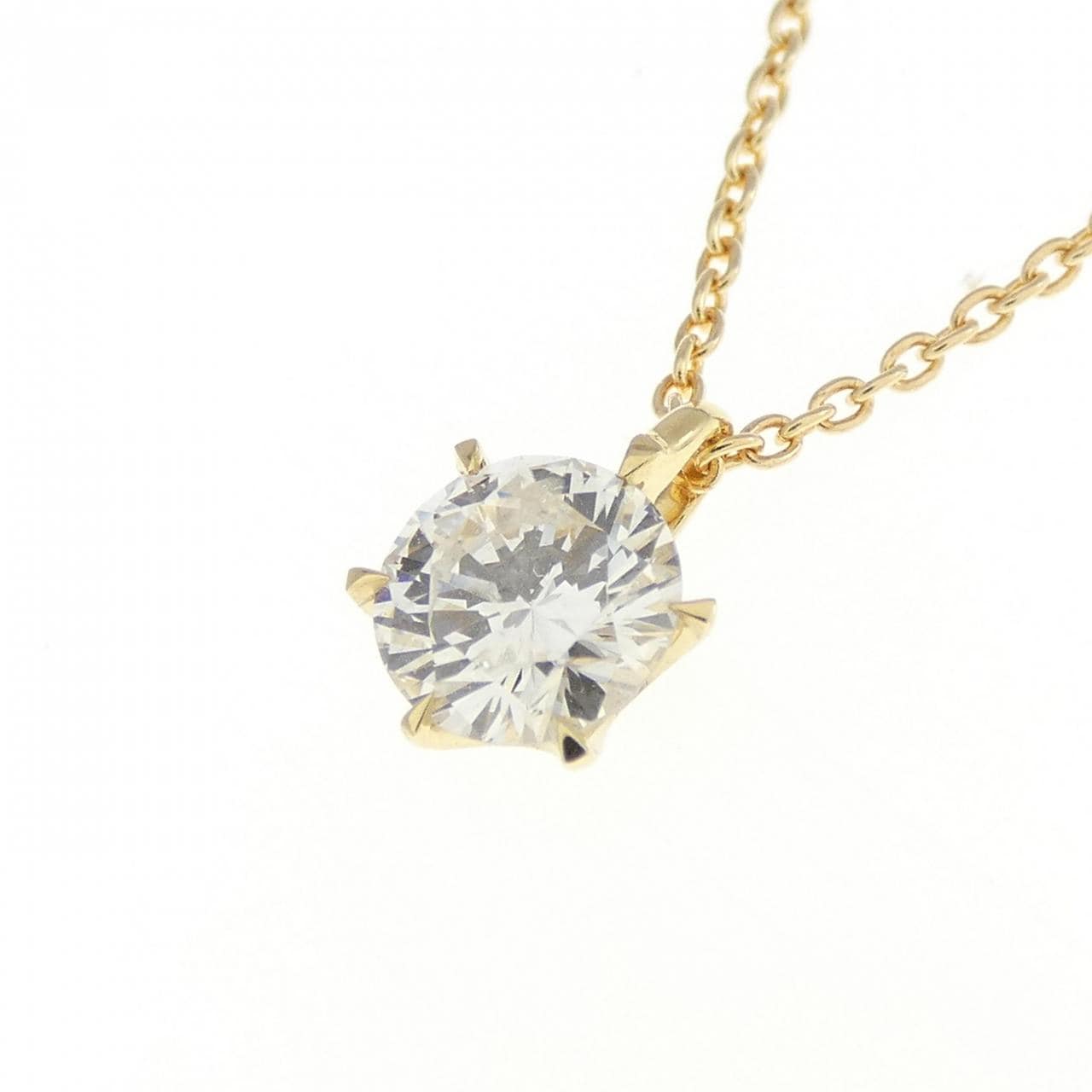 [Remake] K18YG Diamond Necklace 0.389CT I I1 VG