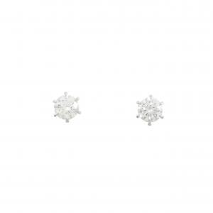 【リメイク】PT900/ST ダイヤモンド ピアス 0.302CT 0.315CT D IF 3EXT H&C