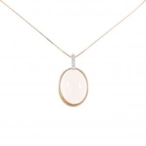 K18PG/PT950 ローズクオーツ ネックレス 10.00CT