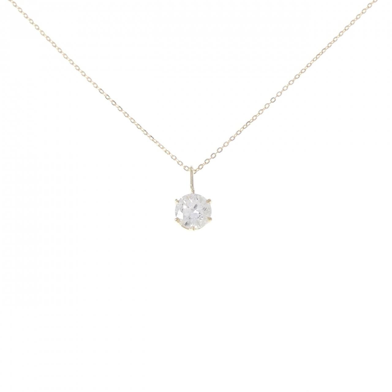 K18YG ダイヤモンド ネックレス 0.789CT I I1 Fair