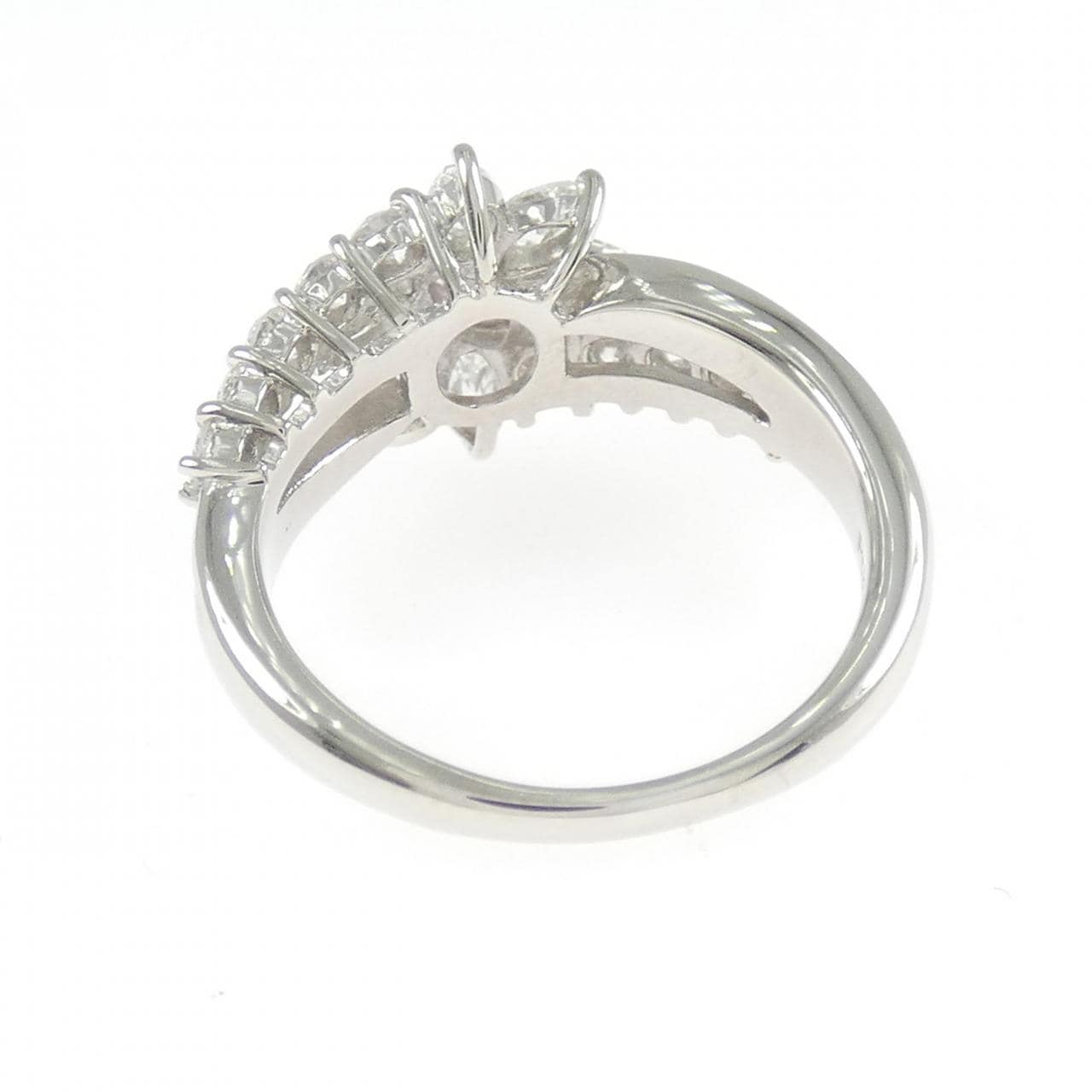 PT900 ダイヤモンド リング 0.107CT FP I1 マーキスカット