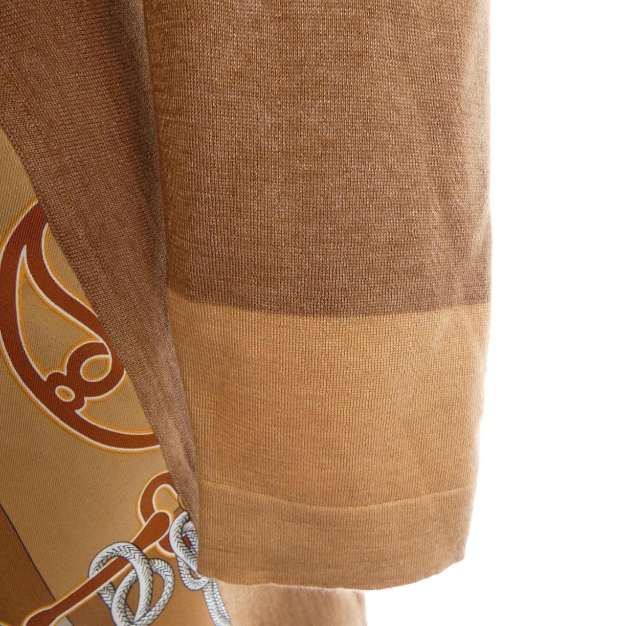 エルメス HERMES CLIQUETIS 2E2819D6 ツイルレーヌ ロングカーディガン