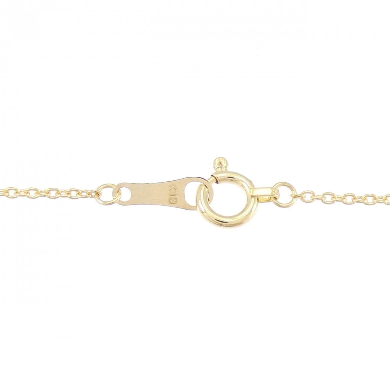 K18YG ソリティア ダイヤモンド ネックレス 0.03CT