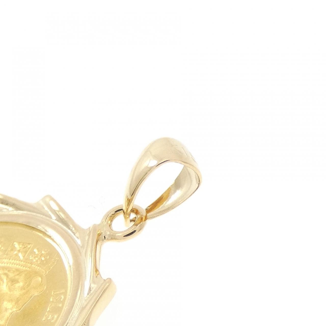 K18YG(枠) コイン ペンダント