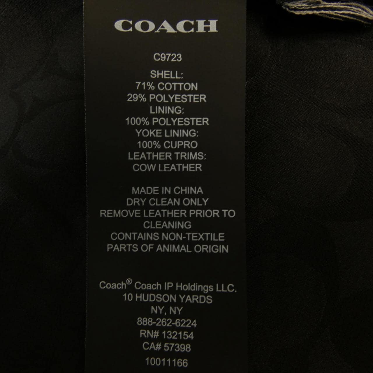 コーチ COACH C9723 トレンチコート