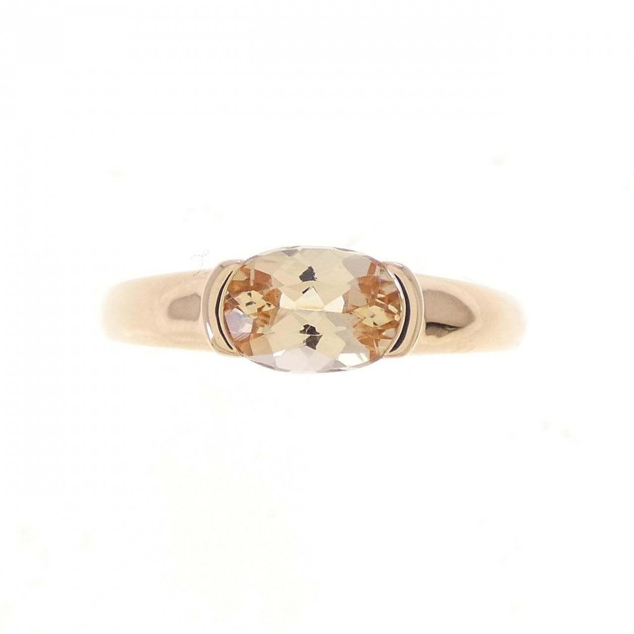 K18YPGインペリアルトパーズ リング 0.60CT