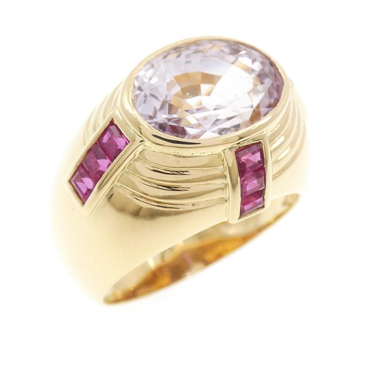 K18YG サファイヤ リング 5.83CT