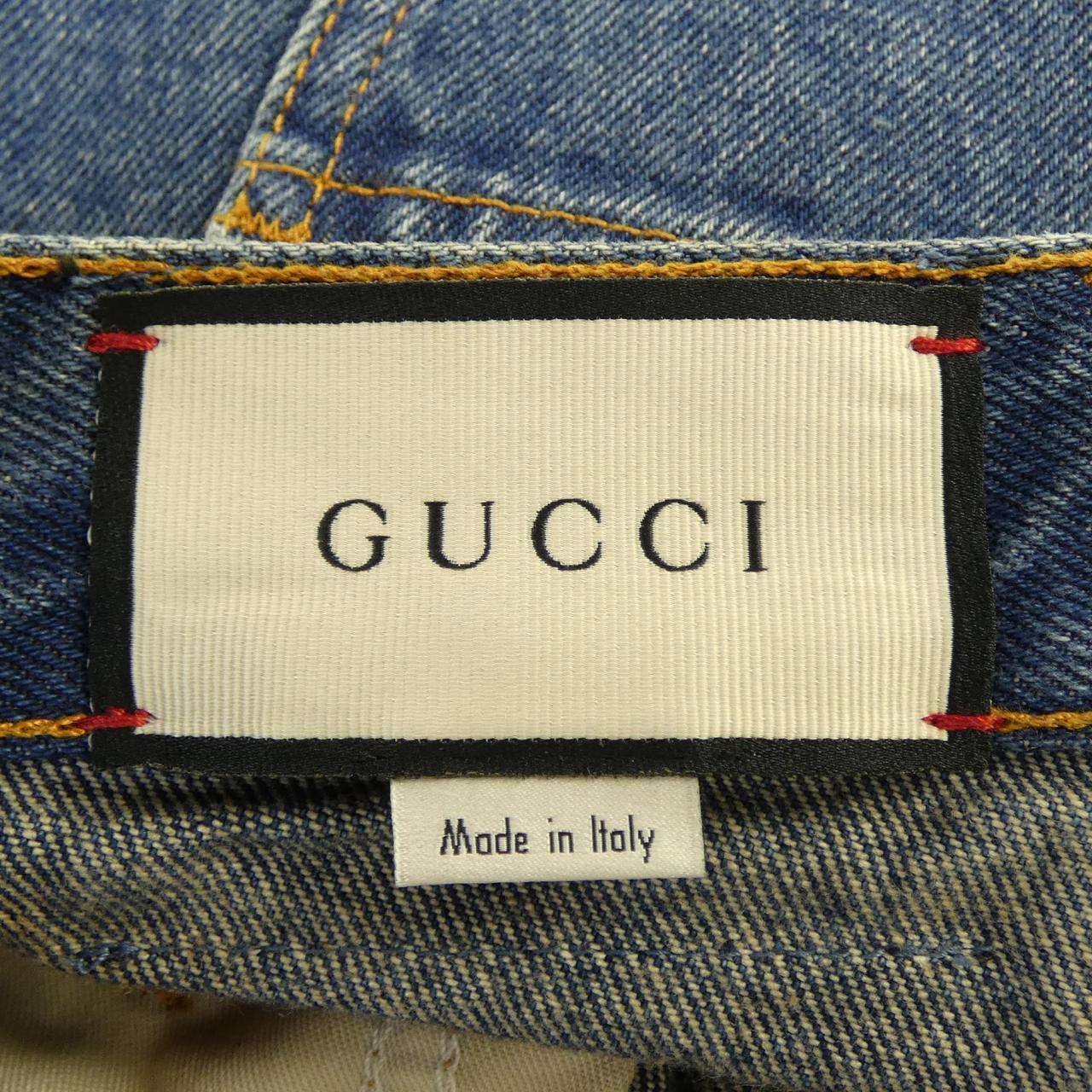 グッチ GUCCI ウォッシュドデニムテーパードパンツ 408637 XDBBQ ジーンズ