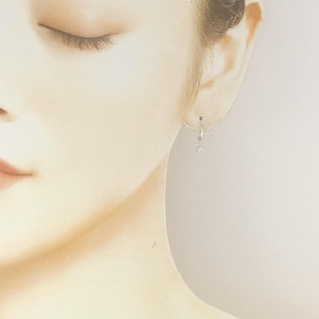 K18WG ダイヤモンド ピアス 0.20CT