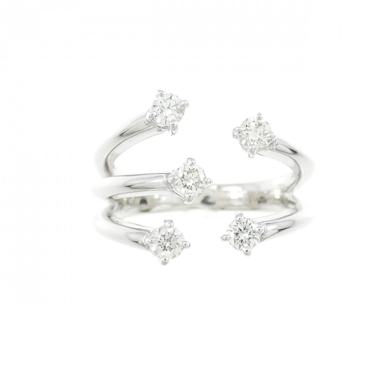 K18WG ダイヤモンド リング 0.25CT