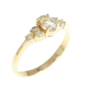 K18YG アクアマリン リング 0.24CT