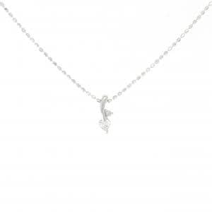 K18WG ダイヤモンド ネックレス 0.06CT
