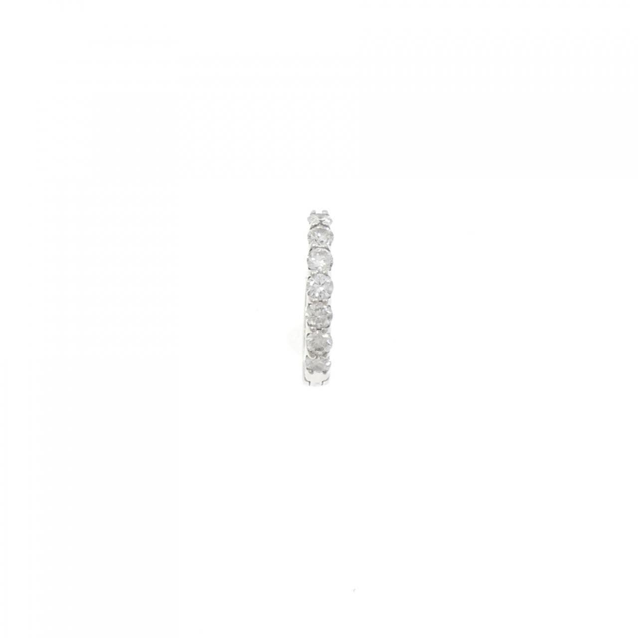 K18WG ダイヤモンド ピアス 0.18CT 片耳
