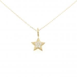 K18YG スター ダイヤモンド ネックレス 0.09CT