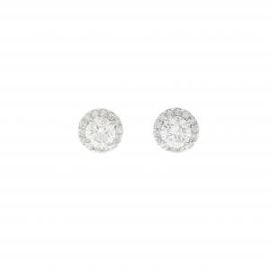【リメイク】PT900/ST ダイヤモンド ピアス 0.325CT 0.331CT E VS1-2 EXT-VG
