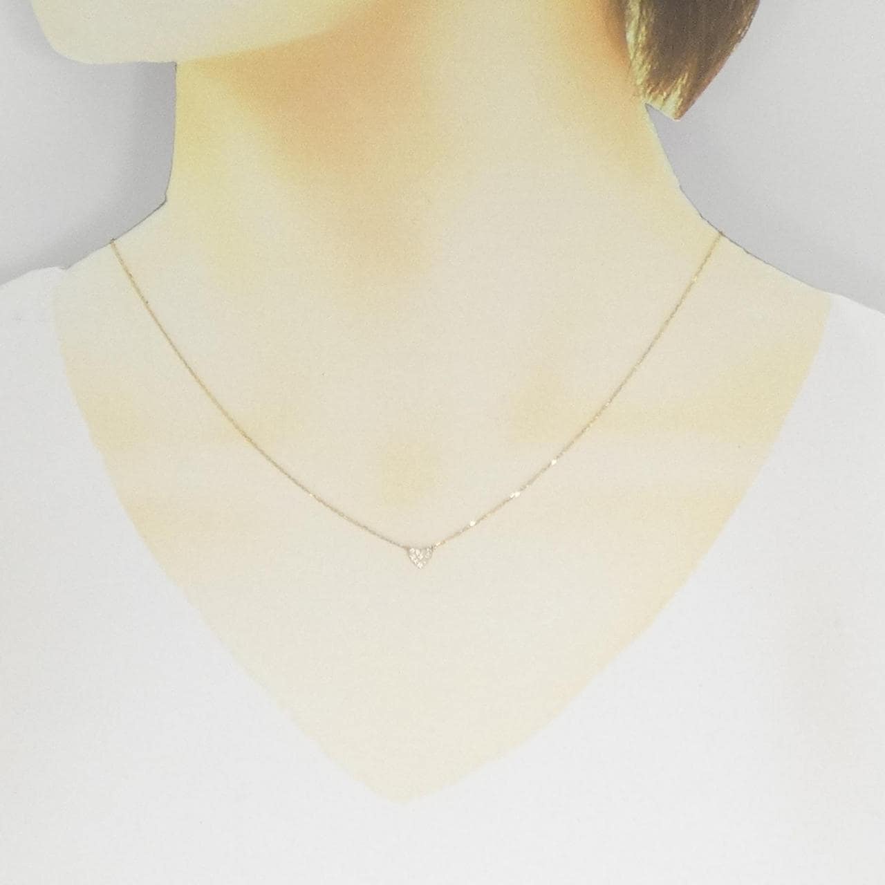 アーカー ハートパヴェ ネックレス 0.05CT