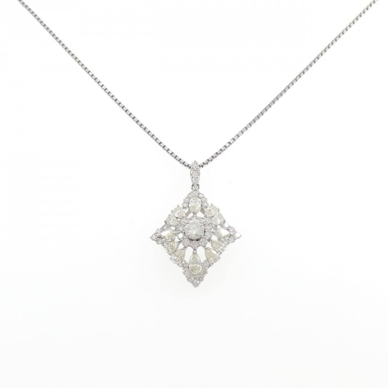 PT900/PT850 ダイヤモンド ネックレス 0.237CT