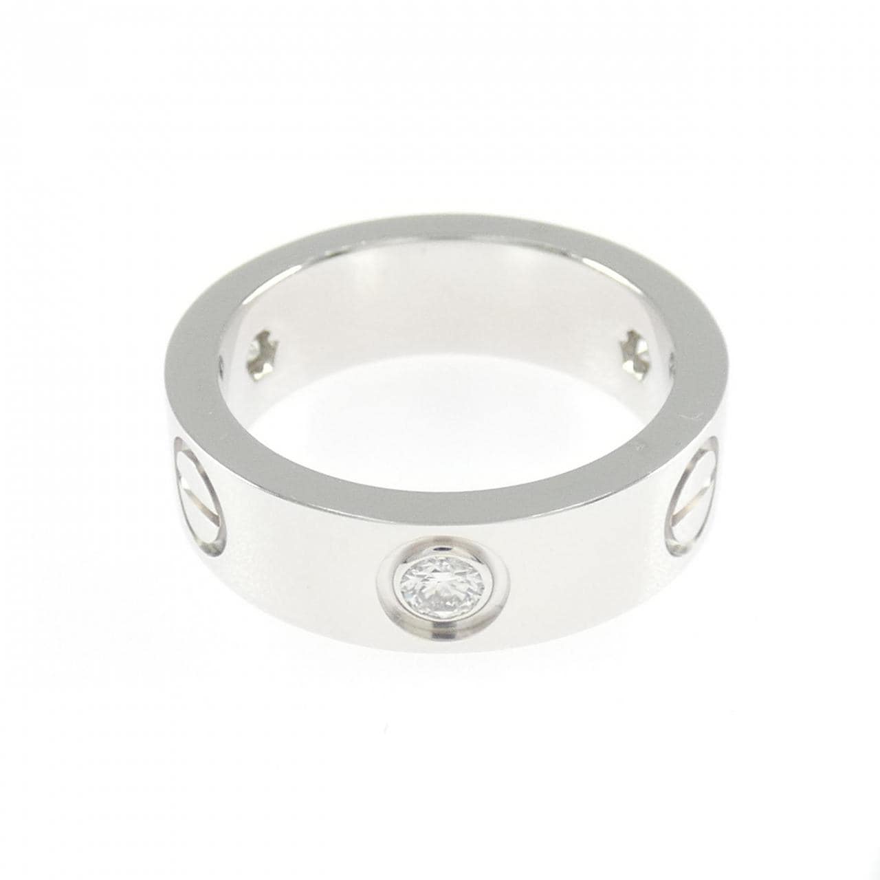 カルティエ ラブ ハーフダイヤ リング