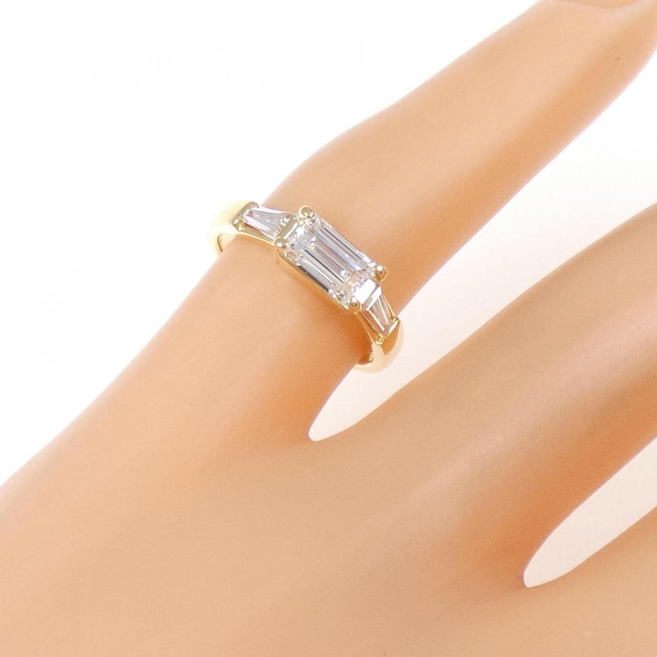 K18YG ダイヤモンド ピンキー リング 0.58CT