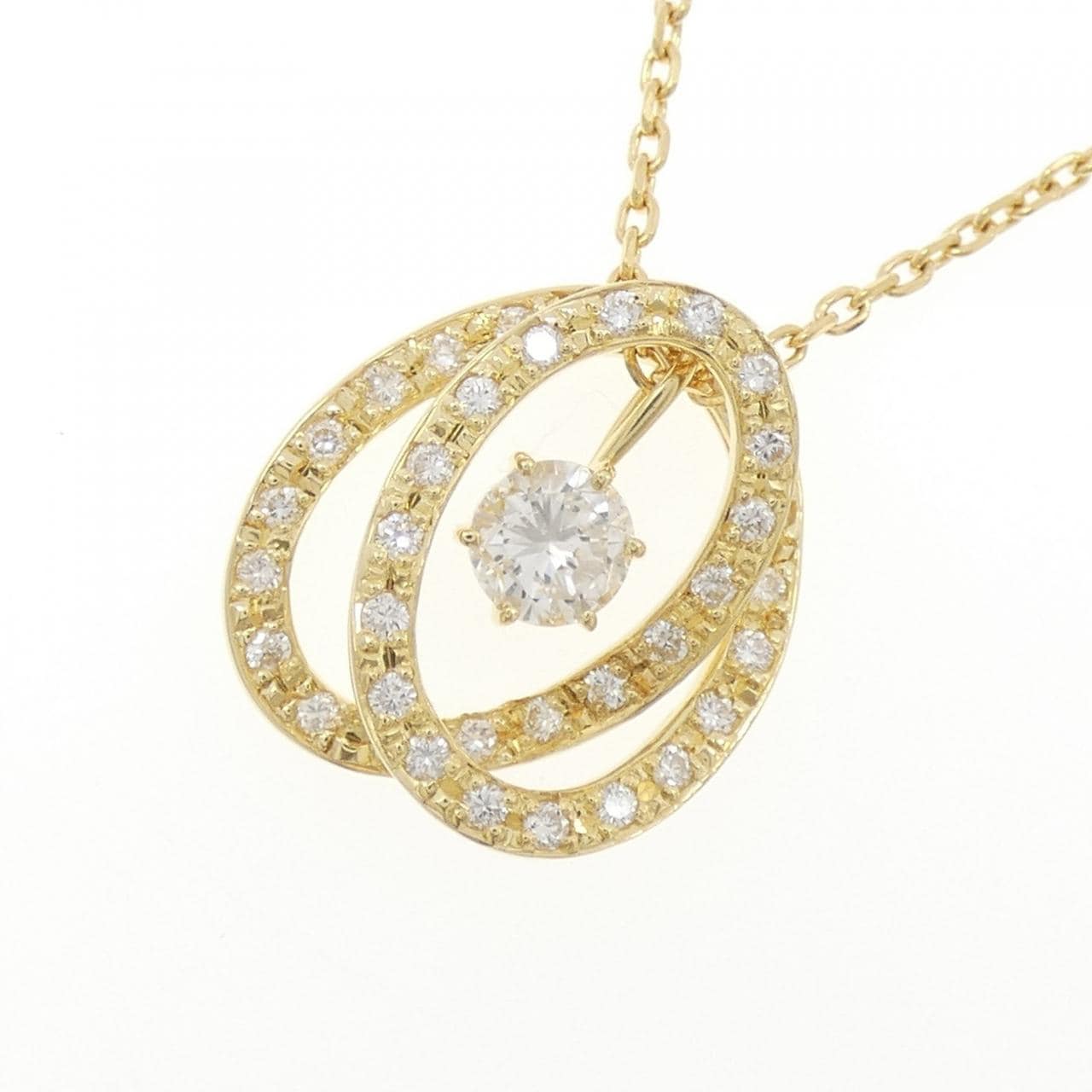 K18YG 2WAY ダイヤモンド ネックレス 0.56CT