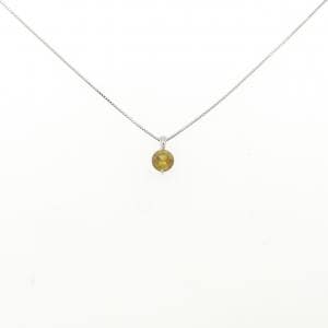 純PT/PT850 スフェーン ネックレス 0.70CT