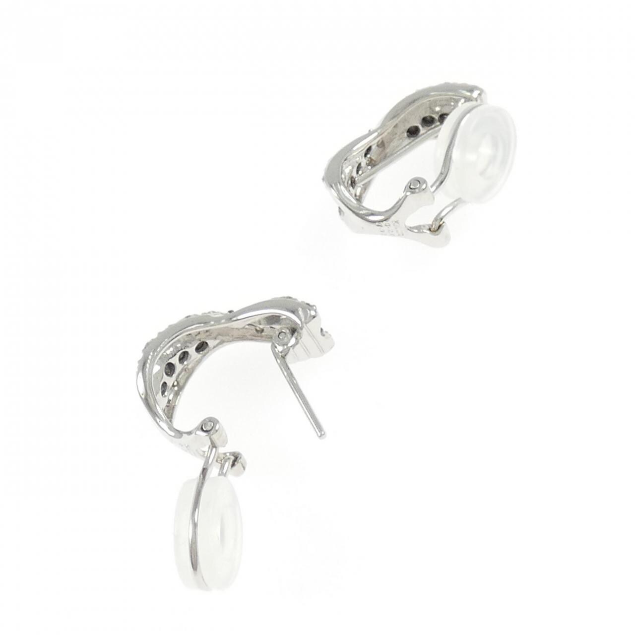 K18WG/K18BG ダイヤモンド ピアス/イヤリング 0.58CT