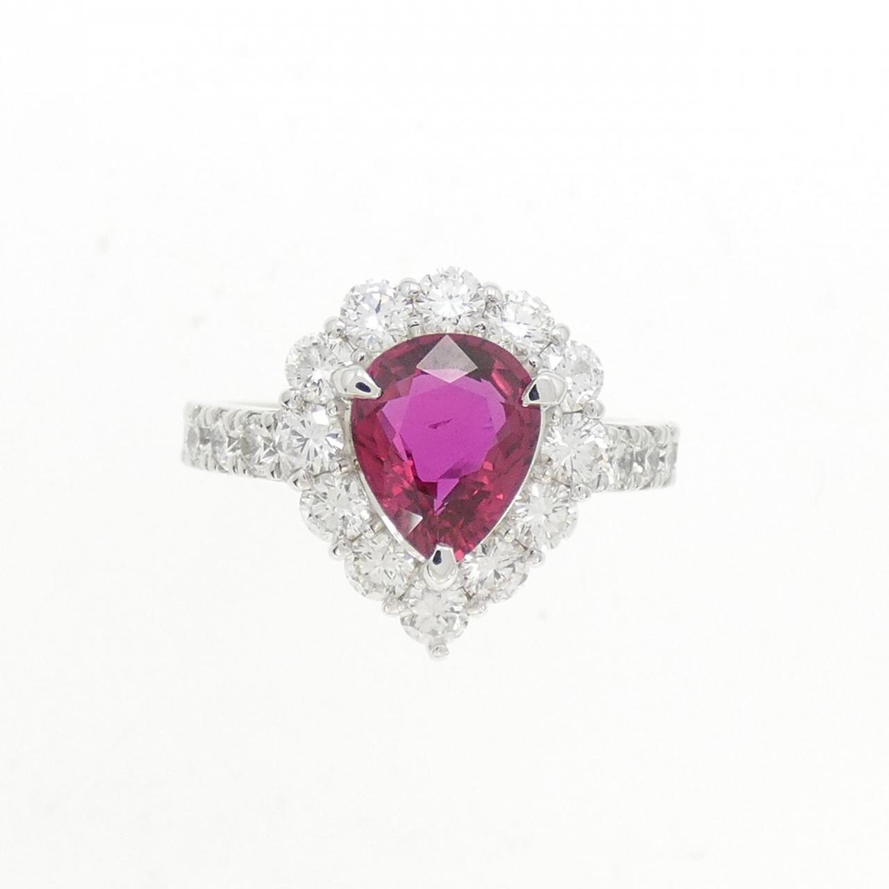 PT900 ルビー リング 1.45CT タイ産